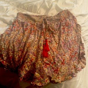 Floral print shorts